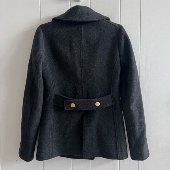 J. Crew Stadium Cloth Nello Gori Double Breasted Wool Pea Coat - Picture 5 of 14